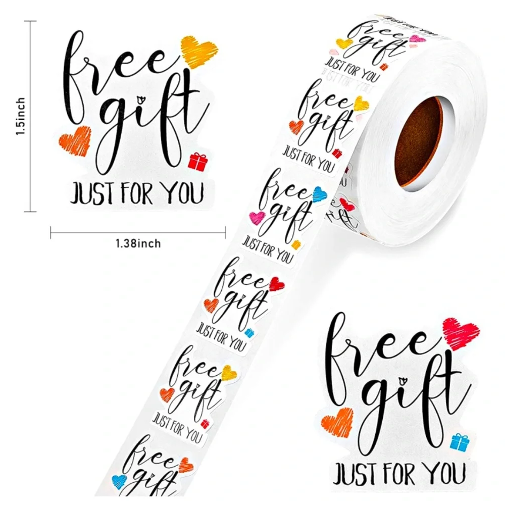 🏷 100 “ Free Gift “Stickers